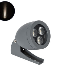 GloboStar® TREELIGHT-TREESPO 90466 Σποτ Φωτισμού Ειδικό για Φυτά - Δέντρα LED 6W 690lm 15° DC 24V Αδιάβροχο IP67 Μ6.6 x Π9 x Υ12cm Φυσικό Λευκό 4500K - Γκρι Ανθρακί - 3 Years Warranty