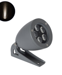 GloboStar® TREELIGHT-TREESPO 90470 Σποτ Φωτισμού Ειδικό για Φυτά - Δέντρα LED 12W 1380lm 15° DC 24V Αδιάβροχο IP67 Μ9 x Π11 x Υ9cm Φυσικό Λευκό 4500K - Γκρι Ανθρακί - 3 Years Warranty