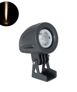 GLOBOSTAR® TREEDITA 90474 Φωτιστικό Σποτ για Φυτά - Δέντρα LED 3W 330lm 8° DC 24V Αδιάβροχο IP67 Θερμό Λευκό 2700K Dimmable - Bridgelux SMD Chip - Γκρι Ανθρακί - Μ5.7 x Π6.5 x Υ9.8cm - 3 Χρόνια Εγγύηση