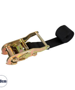 GLOBOSTAR® TREEBASE 90479 Ιμάντας με Καστάνια για Τοποθέτηση Φωτιστικών Σποτ σε κορμό Φυτών & Δέντρων - Μαύρο & Χρυσό - Μ150 x Π7.5 x Υ5cm