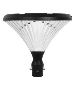GLOBOSTAR® SQUARE 90503 Φωτιστικό Κεφαλής Post Top Πλατείας/Πάρκου/Κήπου LED 40W 1600lm 120° DC 5V με Ενσωματωμένο Φωτοβολταϊκό Panel 5V 25W & Επαναφορτιζόμενη Μπαταρία Li-ion 3.2V 30000mAh με Αισθητήρα Κίνησης-Ημέρας-Νύχτας Αδιάβροχο IP65 Θερμό Λευκό 2700K – Sanan SMD Chip – Γκρι Ανθρακί Ματ – Μ54 x Π54 x Υ48.5cm – 2 Χρόνια Εγγύηση