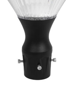 GLOBOSTAR® SQUARE 90503 Φωτιστικό Κεφαλής Post Top Πλατείας/Πάρκου/Κήπου LED 40W 1600lm 120° DC 5V με Ενσωματωμένο Φωτοβολταϊκό Panel 5V 25W & Επαναφορτιζόμενη Μπαταρία Li-ion 3.2V 30000mAh με Αισθητήρα Κίνησης-Ημέρας-Νύχτας Αδιάβροχο IP65 Θερμό Λευκό 2700K – Sanan SMD Chip – Γκρι Ανθρακί Ματ – Μ54 x Π54 x Υ48.5cm – 2 Χρόνια Εγγύηση