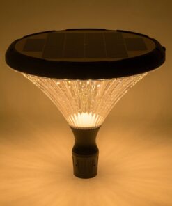 GLOBOSTAR® SQUARE 90503 Φωτιστικό Κεφαλής Post Top Πλατείας/Πάρκου/Κήπου LED 40W 1600lm 120° DC 5V με Ενσωματωμένο Φωτοβολταϊκό Panel 5V 25W & Επαναφορτιζόμενη Μπαταρία Li-ion 3.2V 30000mAh με Αισθητήρα Κίνησης-Ημέρας-Νύχτας Αδιάβροχο IP65 Θερμό Λευκό 2700K – Sanan SMD Chip – Γκρι Ανθρακί Ματ – Μ54 x Π54 x Υ48.5cm – 2 Χρόνια Εγγύηση