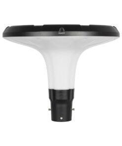 Globostar® SQUARE 90504 Φωτιστικό Κεφαλής Post Top Πλατείας/Πάρκου/Κήπου LED 25W 1000lm με Ανιχνευτή Κίνησης και Αισθητήρα Νυχτός IP65 Ψυχρό Λευκό 6000K – 2 Χρόνια Εγγύηση