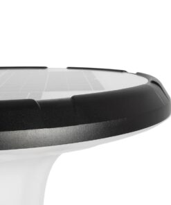 Globostar® SQUARE 90504 Φωτιστικό Κεφαλής Post Top Πλατείας/Πάρκου/Κήπου LED 25W 1000lm με Ανιχνευτή Κίνησης και Αισθητήρα Νυχτός IP65 Ψυχρό Λευκό 6000K – 2 Χρόνια Εγγύηση