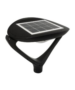 GLOBOSTAR® SQUARE 90507 Φωτιστικό Στύλου/Κολώνας Πλατείας/Πάρκου/Κήπου με Ασύρματο Χειριστήριο LED 20W 800lm 120° Ενσωματωμένο Φωτοβολταϊκό Panel 6V 20W & Επαναφορτιζόμενη Μπαταρία Li-ion 3.2V 20000mAh με Αισθητήρα Κίνησης-Ημέρας-Νύχτας Αδιάβροχο IP65 Θερμό Λευκό 2700K – Μαύρο- Μ60 x Π47 x Υ48cm – 2 Χρόνια Εγγύηση