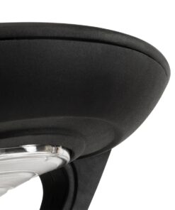 GLOBOSTAR® SQUARE 90507 Φωτιστικό Στύλου/Κολώνας Πλατείας/Πάρκου/Κήπου με Ασύρματο Χειριστήριο LED 20W 800lm 120° Ενσωματωμένο Φωτοβολταϊκό Panel 6V 20W & Επαναφορτιζόμενη Μπαταρία Li-ion 3.2V 20000mAh με Αισθητήρα Κίνησης-Ημέρας-Νύχτας Αδιάβροχο IP65 Θερμό Λευκό 2700K – Μαύρο- Μ60 x Π47 x Υ48cm – 2 Χρόνια Εγγύηση