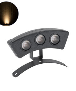 GLOBOSTAR® TREEPLANTE 90515 Κυρτή Μπάρα Φωτισμού Wall Washer για Φυτά - Δέντρα LED 3W 330lm 15° DC 24V Αδιάβροχο IP67 Θερμό Λευκό 2700K Dimmable - Bridgelux SMD Chip - Γκρι Ανθρακί - Μ11 x Π3 x Υ8.2cm - 3 Χρόνια Εγγύηση
