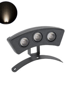 GLOBOSTAR® TREEPLANTE 90516 Κυρτή Μπάρα Φωτισμού Wall Washer για Φυτά - Δέντρα LED 3W 285lm 15° DC 24V Αδιάβροχο IP67 Φυσικό Λευκό 4500K Dimmable - Bridgelux SMD Chip - Γκρι Ανθρακί - Μ11 x Π3 x Υ8.2cm - 3 Χρόνια Εγγύηση