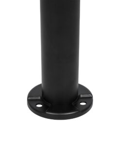 GLOBOSTAR® VEGGIE 90522 Φωτιστικό Κολωνάκι Κήπου LED 10W 500lm 120° με Ενσωματωμένο Φωτοβολταϊκό Panel 6V 2W & Επαναφορτιζόμενη Μπαταρία Li-ion 3.2V 6000mAh με Αισθητήρα Ημέρας-Νύχτας Αδιάβροχο IP65 Ψυχρό Λευκό 6000K – Sanan SMD Chip – Μαύρο – Μ26 x Π26 x Υ60cm – 2 Χρόνια Εγγύηση