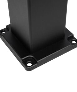 GLOBOSTAR® VEGGIE 90524 Φωτιστικό Κολωνάκι Κήπου LED 10W 500lm 120° με Ενσωματωμένο Φωτοβολταϊκό Panel 6V 2W & Επαναφορτιζόμενη Μπαταρία Li-ion 3.2V 6000mAh με Αισθητήρα Ημέρας-Νύχτας Αδιάβροχο IP65 All in One CCT 6000K-4500K – Sanan SMD Chip – Μαύρο – Μ19.5 x Π19.5 x Υ60cm – 2 Χρόνια Εγγύηση