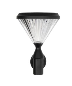 GLOBOSTAR® SOLARTIS 90527 Μοντέρνο Φωτιστικό Τοίχου – Απλίκα LED 10W 1000lm 180° με Ενσωματωμένο Φωτοβολταϊκό Panel 6V 5W & Επαναφορτιζόμενη Μπαταρία Li-ion 3.2V 6000mAh με Αισθητήρα Ημέρας-Νύχτας Αδιάβροχο IP65 Ψυχρό Λευκό 6000K – Sanan SMD Chip – Μαύρο – Μ26.5 x Π30 x Υ40cm – 2 Χρόνια Εγγύηση