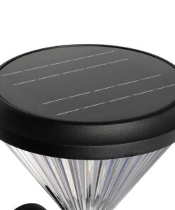 GLOBOSTAR® SOLARTIS 90527 Μοντέρνο Φωτιστικό Τοίχου – Απλίκα LED 10W 1000lm 180° με Ενσωματωμένο Φωτοβολταϊκό Panel 6V 5W & Επαναφορτιζόμενη Μπαταρία Li-ion 3.2V 6000mAh με Αισθητήρα Ημέρας-Νύχτας Αδιάβροχο IP65 Ψυχρό Λευκό 6000K – Sanan SMD Chip – Μαύρο – Μ26.5 x Π30 x Υ40cm – 2 Χρόνια Εγγύηση