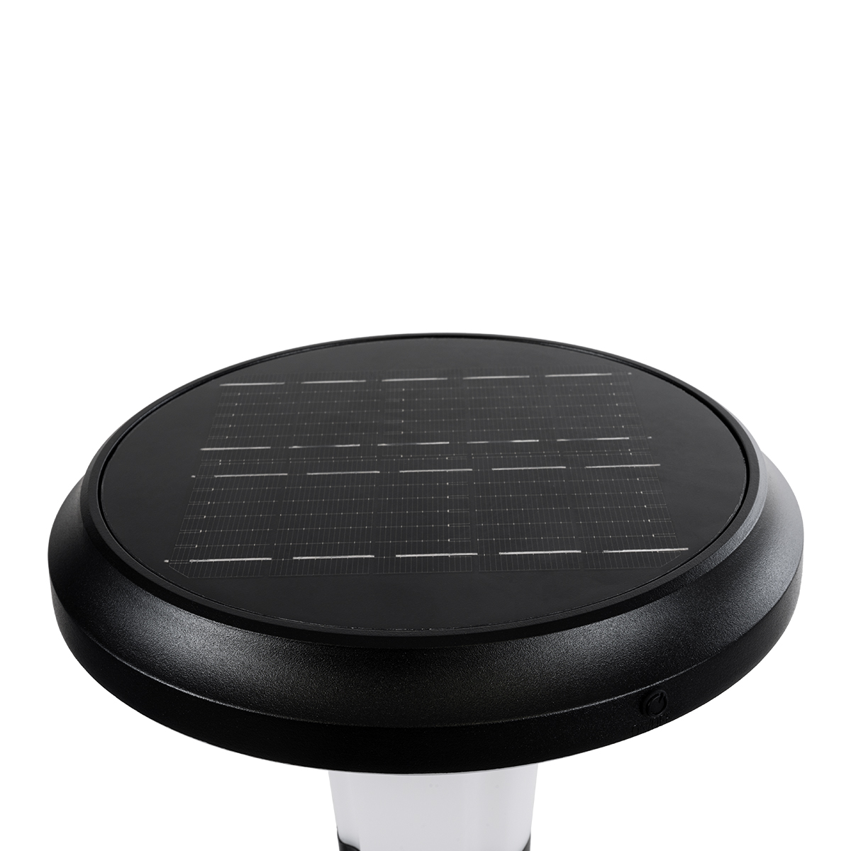 GLOBOSTAR® WHISPER 90535 Φωτιστικό Κολωνάκι Κήπου LED 10W 500lm 120° με Ενσωματωμένο Φωτοβολταϊκό Panel 6V 2W & Επαναφορτιζόμενη Μπαταρία Li-ion 3.2V 1800mAh με Αισθητήρα Ημέρας-Νύχτας Αδιάβροχο IP65 Ψυχρό Λευκό 6000K - Sanan SMD Chip - Γκρι Ανθρακί - Μ25 x Π25 x 28cm - 2 Χρόνια Εγγύηση - Image 6
