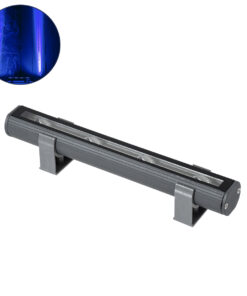 GLOBOSTAR® WINDOWBARI 90539 Φωτιστικό Ανάδειξης Παραθύρων LED 12W 960lm 8°x180° DC 24V Αδιάβροχο IP67 Μπλε Dimmable - CREE XPE Chip - Γκρι Ανθρακί - Μ30 x Π4 x Υ3.5cm - 3 Χρόνια Εγγύηση