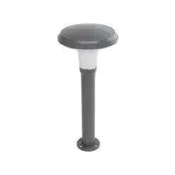 GLOBOSTAR® WHISPER 90548 Φωτιστικό Κολωνάκι Κήπου με Ντουί 1 x E27 AC 220-240V Αδιάβροχο IP65 - Γκρι Ανθρακί - Μ27 x Π27 x Υ79cm