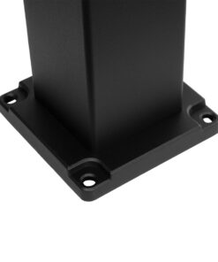 GLOBOSTAR® VEGGIE 90549 Φωτιστικό Κολωνάκι Κήπου με Ντουί 1 x E27 60° AC 220-240V Αδιάβροχο IP65 – Μαύρο – Μ20 x Π20 x Υ60cm – 2 Χρόνια Εγγύηση