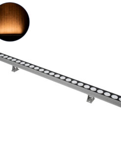 GLOBOSTAR® WASHERJAVIA 90554 Μπάρα Φωτισμού Wall Washer LED 48W 5040lm 5° DC 24V Αδιάβροχο IP67 Ultra Θερμό Λευκό 2200K Dimmable - Bridgelux SMD Chip - Γκρι Ανθρακί - Μ100 x Π5.2 x Υ3.6cm - 3 Χρόνια Εγγύηση
