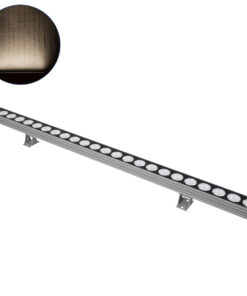 GLOBOSTAR® WASHERJAVIA 90556 Μπάρα Φωτισμού Wall Washer LED 48W 5520lm 5° DC 24V Αδιάβροχο IP67 Φυσικό Λευκό 4500K Dimmable - Bridgelux SMD Chip - Γκρι Ανθρακί - Μ100 x Π5.2 x Υ3.6cm - 3 Χρόνια Εγγύηση