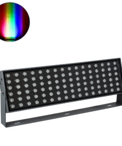 GLOBOSTAR® FLOODZANA 90561 Προβολέας Σποτ Wall Washer LED 200W 16000lm 30° DC 24V Αδιάβροχο IP65 Πολύχρωμο RGBW Dimmable DMX512 - Bridgelux SMD Chip - Γκρι Ανθρακί - Μ70 x Π29 x Υ10cm - 3 Χρόνια Εγγύηση