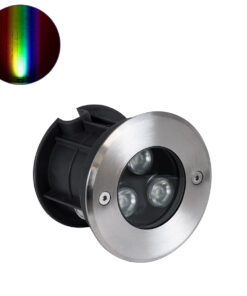 GloboStar® UNDERWATER-JULIA 90564 Υποβρύχιο Χωνευτό Φωτιστικό Σποτ Ειδικό για Σιντριβάνια LED 3W 255lm 15° DC 24V Αδιάβροχο IP68 Φ10 x Υ7.5cm RGBW DMX512 - Ανοξείδωτο Ατσάλι - 3 Years Warranty