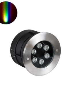 GloboStar® UNDERWATER-JULIA 90567 Υποβρύχιο Χωνευτό Φωτιστικό Σποτ Ειδικό για Σιντριβάνια LED 6W 510lm 15° DC 24V Αδιάβροχο IP68 Φ15 x Υ10.2cm RGBW DMX512 - Ανοξείδωτο Ατσάλι - 3 Years Warranty