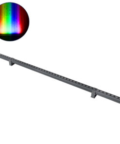 GLOBOSTAR® WASHERSTELLAR 90577 Μπάρα Φωτισμού Wall Washer LED 12W 1020lm 30° DC 24V Αδιάβροχο IP67 Πολύχρωμο RGBW Dimmable DMX512 - Bridgelux SMD Chip - Γκρι Ανθρακί - Μ100 x Π3.2 x Υ3cm - 3 Χρόνια Εγγύηση