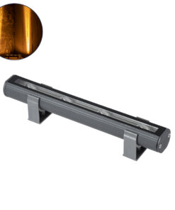 GLOBOSTAR® WINDOWBARI 90586 Φωτιστικό Ανάδειξης Παραθύρων LED 12W 1020lm 8°x180° DC 24V Αδιάβροχο IP67 Ultra Θερμό Λευκό 2200K Dimmable - CREE XPE Chip - Γκρι Ανθρακί - Μ30 x Π4 x Υ3.5cm - 3 Χρόνια Εγγύηση