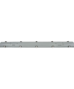 GLOBOSTAR® VIGAS 90613 Γραμμικό Βιομηχανικό Φωτιστικό Σκαφάκι Tri-Proof με Μεταλλικά Clips για 2 x Λάμπες T8 G13 120cm Τύπου Φθορίου LED Τροφοδοσίας Ενός Άκρου 120° AC 220-240V Αδιάβροχο IP65 – Γκρι με Διάφανο Κάλυμμα Πλαστικό PC – Μ126 x Π11.5 x Υ9cm