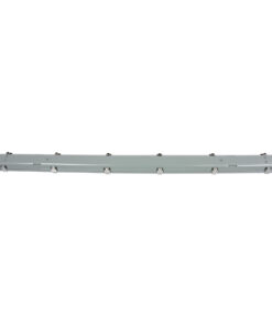 GLOBOSTAR® VIGAS 90615 Γραμμικό Βιομηχανικό Φωτιστικό Σκαφάκι Tri-Proof με Μεταλλικά Clips για 2 x Λάμπες T8 G13 150cm Τύπου Φθορίου LED Τροφοδοσίας Ενός Άκρου 120° AC 220-240V Αδιάβροχο IP65 – Γκρι με Διάφανο Κάλυμμα Πλαστικό PC – Μ156 x Π12 x Υ9cm