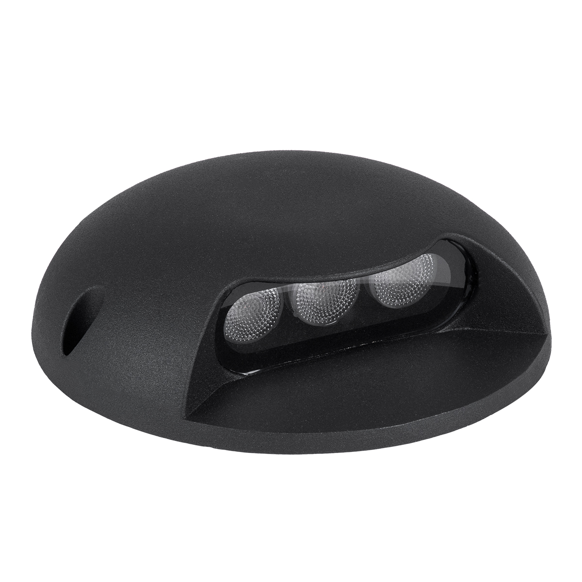 GLOBOSTAR® STEPLUNA 90618 Φωτιστικό Σκαλοπατιού / Διαδρόμου LED 6W 510lm 10° DC 24V Αδιάβροχο IP65 Πολύχρωμο RGB Dimmable DMX512 - Bridgelux SMD Chip - Μαύρο Ματ - Μ12 x Π12 x Υ3cm - 3 Χρόνια Εγγύηση - Image 3