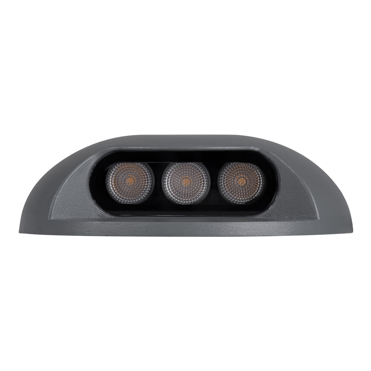 GLOBOSTAR® STEPLUNA 90622 Φωτιστικό Σκαλοπατιού / Διαδρόμου LED 3W 330lm 10° DC 24V Αδιάβροχο IP65 Θερμό Λευκό 2700K Dimmable - Bridgelux SMD Chip - Γκρι Ανθρακί Ματ - Μ12 x Π12 x Υ3cm - 3 Χρόνια Εγγύηση - Image 4
