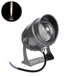 GLOBOSTAR® SPOTXENIA 90633 Σποτ Φωτισμου με Αντιθαμβωτική Γρίλια LED 16W 1840lm 3° DC 24V Αδιάβροχο IP65 Φυσικό Λευκό 4500K Dimmable - Bridgelux COB Chip - Σφυρήλατο Γκρι Ανθρακί - Μ9 x Π9 x Υ12cm - 3 Χρόνια Εγγύηση
