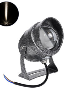 GLOBOSTAR® SPOTXENIA 90633 Σποτ Φωτισμου με Αντιθαμβωτική Γρίλια LED 16W 1840lm 3° DC 24V Αδιάβροχο IP65 Φυσικό Λευκό 4500K Dimmable - Bridgelux COB Chip - Σφυρήλατο Γκρι Ανθρακί - Μ9 x Π9 x Υ12cm - 3 Χρόνια Εγγύηση