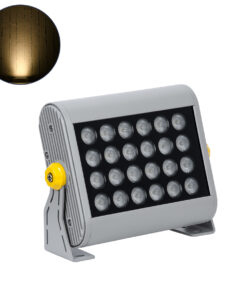 GLOBOSTAR® FLOODHENA 90638 Προβολέας Σποτ Wall Washer LED 24W 2160lm 30° AC 220-240V Αδιάβροχο IP65 Θερμό Λευκό 2700K - Bridgelux SMD Chip - Γκρι Ανθρακί - Μ22.5 x Π6 x Υ16.5cm - 3 Χρόνια Εγγύηση