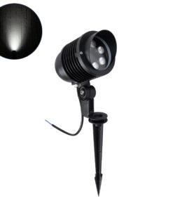 GloboStar® TREELIGHT-LINA 90653 Σποτ Φωτισμού Ειδικό για Φυτά - Δέντρα με Βάση Κήπου / Καρφωτό LED 6W 720lm 30° DC 24V Αδιάβροχο IP65 Μ10.5 x Π18 x Υ40cm Ψυχρό Λευκό 6000K - Γκρι Ανθρακί - 3 Years Warranty