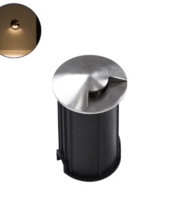 GLOBOSTAR® UNDERGROUNDRENA 90660 Χωνευτό Αρχιτεκτονικο Φωτιστικό Σποτ Δαπέδου LED 1W 110lm 30° DC 24V Αδιάβροχο IP68 Θερμό Λευκό 2700K Dimmable - Bridgelux SMD Chip - Ανοξείδωτο Ατσάλι SS304 - Μ5 x Π5 x Υ9cm / Q4.2cm - 3 Χρόνια Εγγύηση