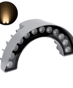 GLOBOSTAR® TREEWINA 90681 Κυρτή Μπάρα Φωτισμού Wall Washer για Φυτά - Δέντρα LED 12W 1320lm 30° DC 24V Αδιάβροχο IP65 Θερμό Λευκό 2700K Dimmable - Bridgelux SMD Chip - Γκρι Ανθρακί - Μ23.5 x Π7.5 x Υ12cm - 3 Χρόνια Εγγύηση