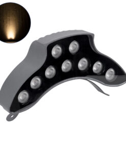 GLOBOSTAR® TREEPINA 90682 Κυρτή Μπάρα Φωτισμού Wall Washer για Φυτά - Δέντρα LED 9W 990lm 30° DC 24V Αδιάβροχο IP65 Θερμό Λευκό 2700K Dimmable - Bridgelux SMD Chip - Γκρι Ανθρακί - Μ20.5 x Π5.5 x Υ12cm - 3 Χρόνια Εγγύηση