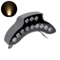 GLOBOSTAR® TREEPINA 90683 Κυρτή Μπάρα Φωτισμού Wall Washer για Φυτά - Δέντρα LED 12W 1320lm 30° DC 24V Αδιάβροχο IP65 Θερμό Λευκό 2700K Dimmable - Bridgelux SMD Chip - Γκρι Ανθρακί - Μ20.5 x Π5.5 x Υ12cm - 3 Χρόνια Εγγύηση