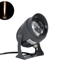 GLOBOSTAR® SPOTXENIA 90696 Αρχιτεκτονικό Σποτ Φωτισμου με Αντιθαμβωτική Γρίλια LED 16W 1680lm 3° DC 24V Αδιάβροχο IP65 Ultra Θερμό Λευκό 2200K Dimmable - Bridgelux COB Chip - Γκρι Ανθρακί Ματ - Μ9 x Π9 x Υ12cm - 3 Χρόνια Εγγύηση