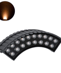 GloboStar® TREELIGHT-JINA 90698 Κυρτή Μπάρα Φωτισμού Wall Washer με Αντιθαμβωτική Γρίλια Ειδική για Φυτά - Δέντρα LED 18W 1530lm 10° DC 24V Αδιάβροχο IP67 Μ29 x Π11 x Υ10.5cm Αρχιτεκτονικό Πορτοκαλί 2200K - Γκρι Ανθρακί - 3 Χρόνια Εγγύηση