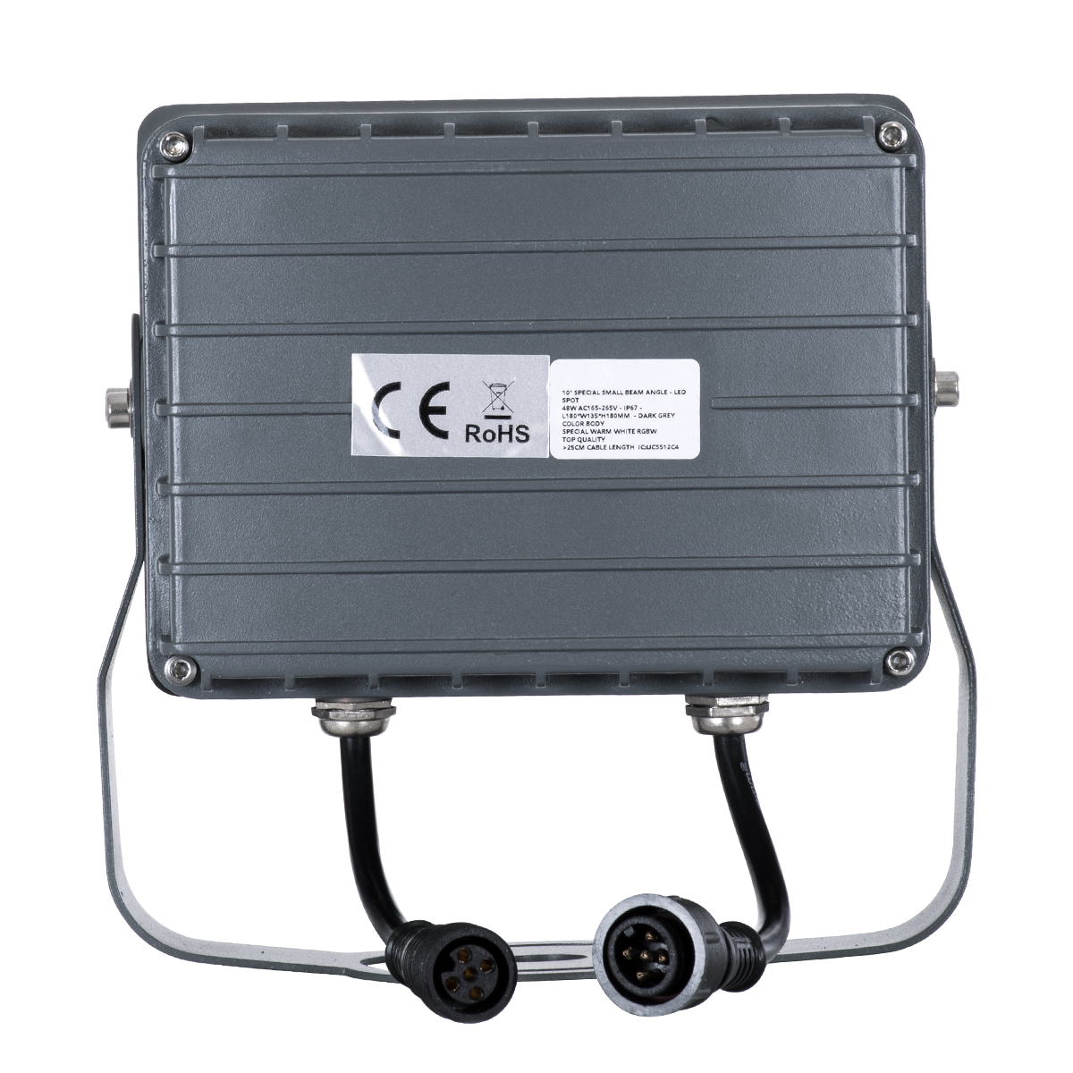 GLOBOSTAR® FLOODXENA 90700 Προβολέας Σποτ Wall Washer με Αντιθαμβωτική Γρίλια LED 48W 4080lm 10° DC 24V Αδιάβροχο IP65 Πολύχρωμο RGBW Dimmable DMX512 - Bridgelux SMD Chip - Γκρι Ανθρακί - Μ17.5 x Π12.5 x Υ18cm - 3 Χρόνια Εγγύηση - Image 7