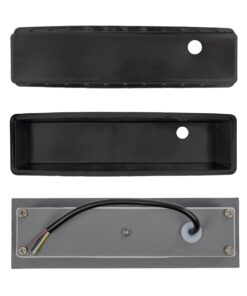 kelvo® STEPART KLV-101-0093 Χωνευτό Φωτιστικό Σκαλοπατιού / Διαδρόμου LED 3W 375lm 45° AC 220-240V Αδιάβροχο IP65 Θερμό Λευκό 2700K – Lumileds SMD Chip & TÜV SÜD Driver – Γκρι Ανθρακί Ματ – Μ6.5 x Π6.5 x Υ21cm / Q5.4 x 18.9cm – 5 Χρόνια Εγγύηση