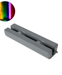 GLOBOSTAR® WINDOWARTE 90721 Φωτιστικό Ανάδειξης Παραθύρων LED 18W 1440lm 8°x180° DC 24V Αδιάβροχο IP67 Πολύχρωμο RGBW Dimmable DMX512 - CREE XPE Chip - Γκρι Ανθρακί - Μ25 x Π7 x Υ4.5cm - 3 Χρόνια Εγγύηση