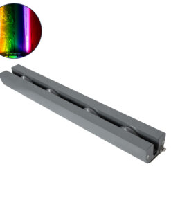 GLOBOSTAR® WINDOWARTE 90725 Φωτιστικό Ανάδειξης Παραθύρων LED 36W 2880lm 8°x180° DC 24V Αδιάβροχο IP67 Πολύχρωμο RGBW Dimmable DMX512 - CREE XPE Chip - Γκρι Ανθρακί - Μ50 x Π7 x Υ4.5cm - 3 Χρόνια Εγγύηση