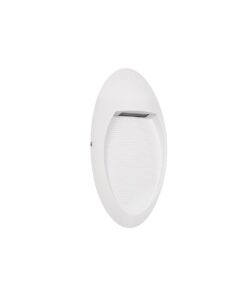 kelvo® STEPART KLV-101-0103 Φωτιστικό Σκαλοπατιού / Διαδρόμου LED 3W 375lm 45° AC 220-240V Αδιάβροχο IP65 Θερμό Λευκό 2700K – Lumileds SMD Chip & TÜV SÜD Driver – Λευκό Ματ – Μ13 x Π5.5 x Υ26cm – 5 Χρόνια Εγγύηση