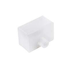 GLOBOSTAR® NEONIO-B 90772 Τάπα Σύνδεσης Τροφοδοσίας για Neon Flex LED Αδιάβροχο IP65 - Διάφανο - Μ2.3 x Π3.2 x Υ2.3cm