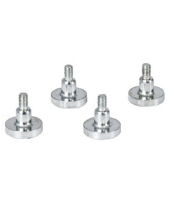 GloboStar® 90781 Σετ 4 Τεμ. Μαγνητικών Στηριγμάτων για LED Module Πινακίδων