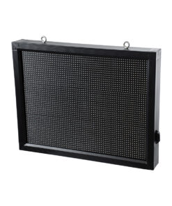 GLOBOSTAR® DISPLAY 90803 Κυλιόμενη Ψηφιακή Επιγραφή 64x48cm P10 Μονής Όψης LED AC 220-240V Αδιάβροχο IP65 Πορτοκαλί - WiFi Control μέσω FK APP - Αισθητήρας Θερμοκρασίας & Υγρασίας - Μ72 x Π9 x Υ56cm - 2 Χρόνια Εγγύηση